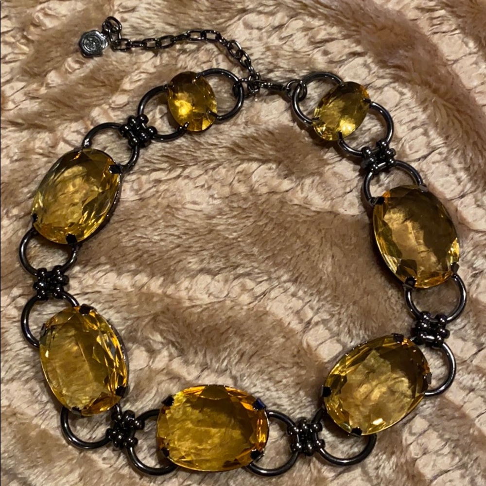 Faux Topaz Choker